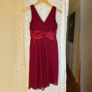 Chadwicks Elegant Red Sleeveless Dress